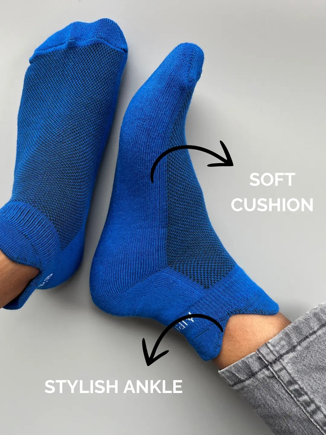 Premium low-cut sneaker socks offering invisible comfort with soft