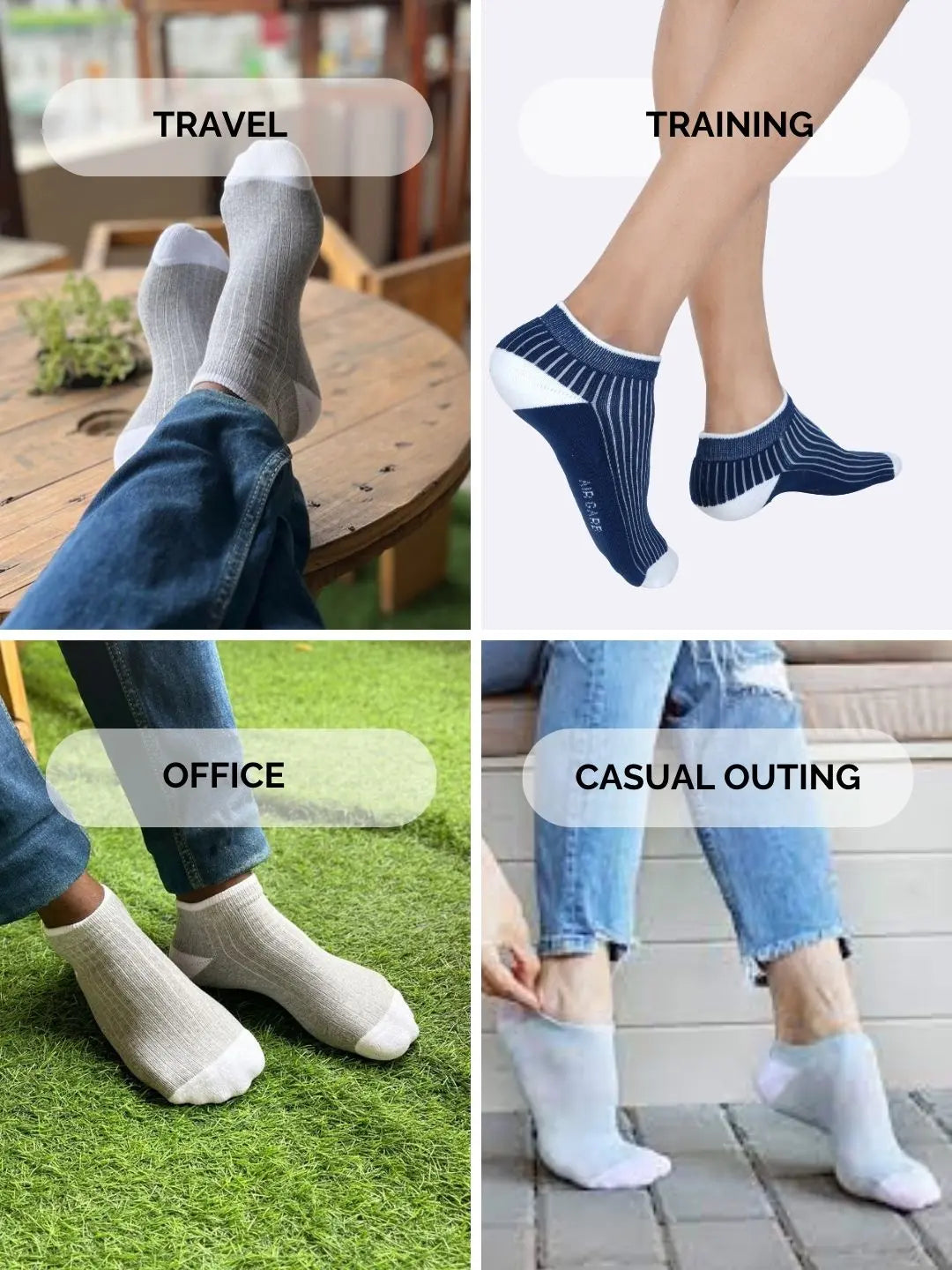 Low Cut Ankle socks for men and women cotton socks for men casual socks grey white ankle socks comfort soft cushion socks