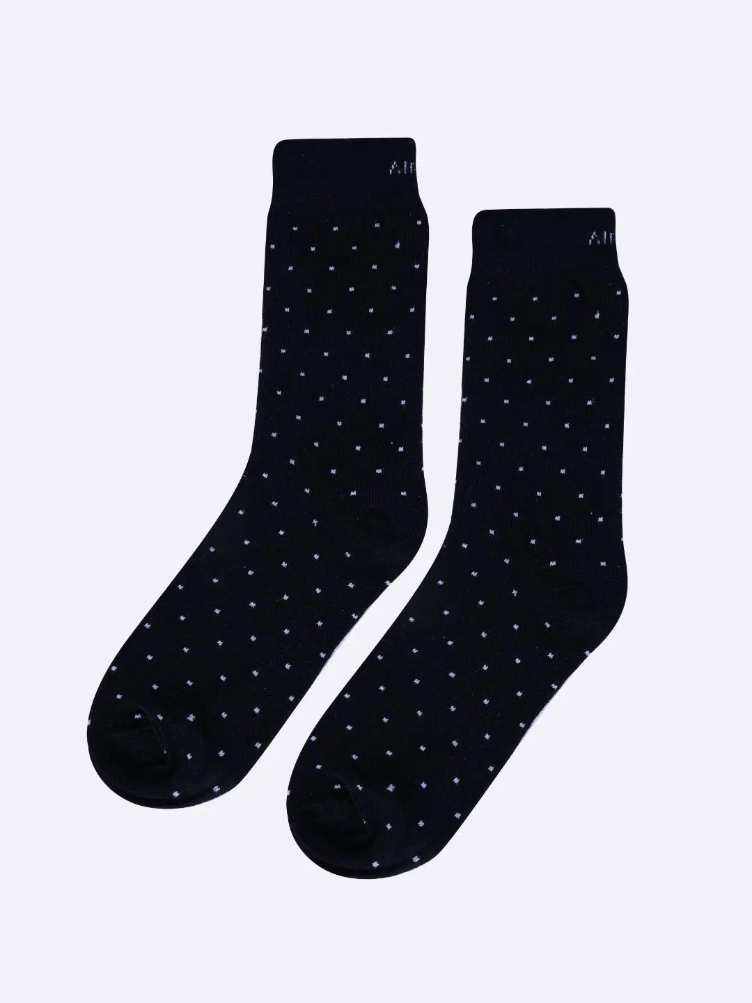 Men's ribbed dress socks with a sleek texture