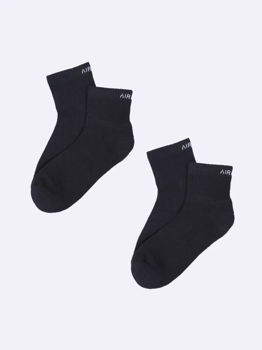 Two pairs of premium cotton cushioned high ankle socks by Air Garb
