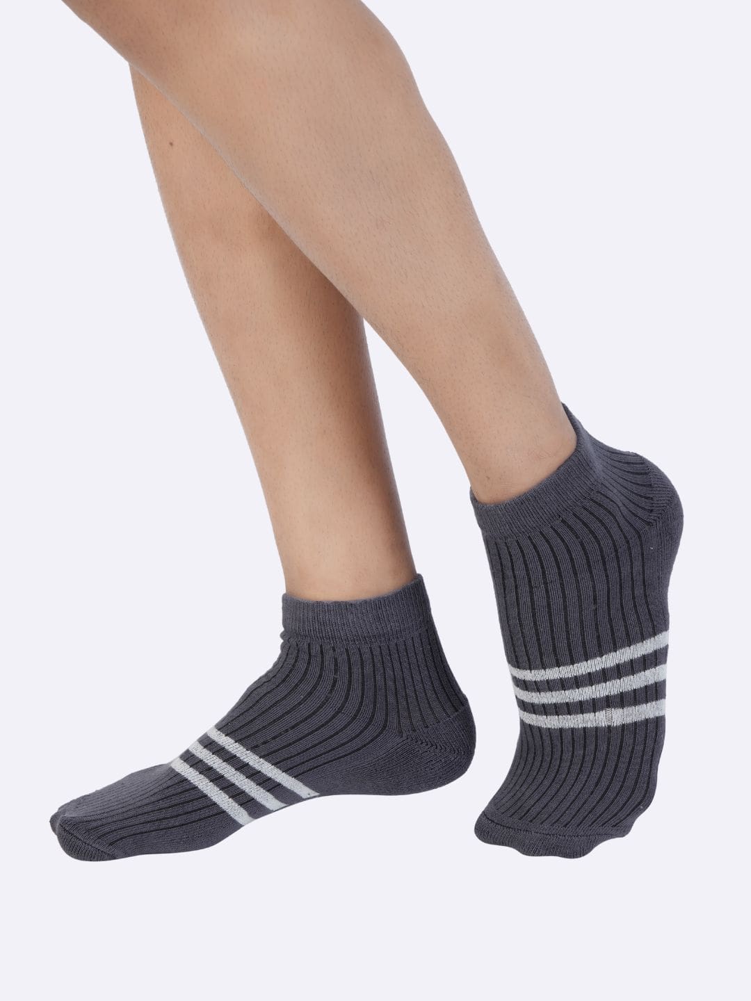 Ankle socks for men ankle socks for women low ankle socks dark grey black melange stripe design cotton socks for men cotton socks for women so