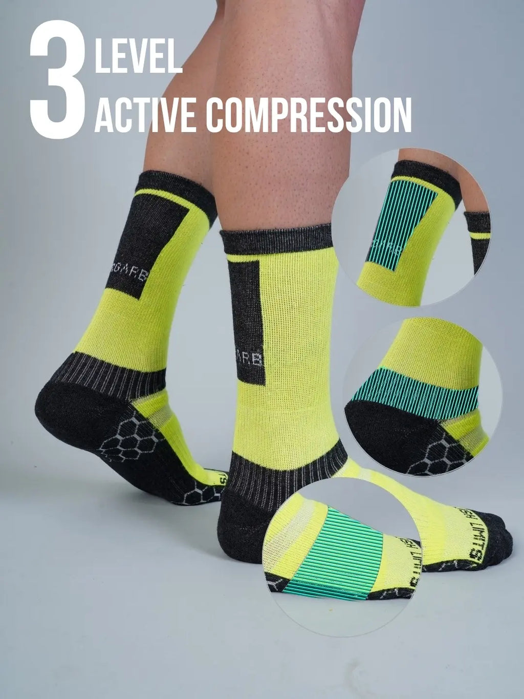 Breathable moisture-wicking sports socks with sweat bands top quality 1