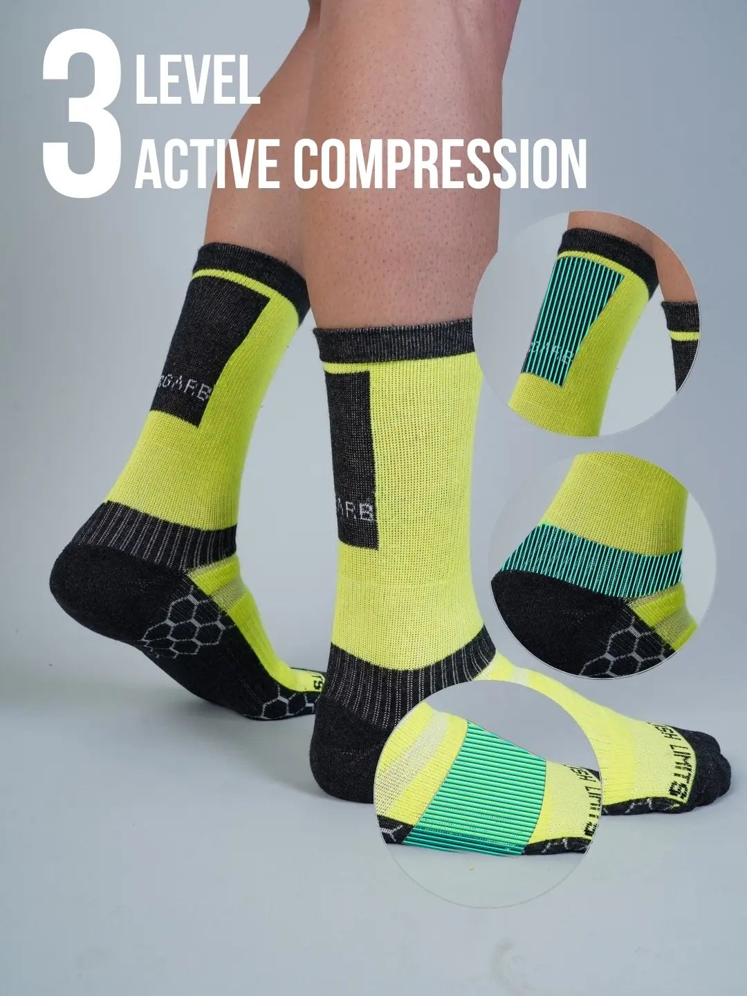 Breathable moisture-wicking sports socks with sweat bands top quality 1
